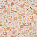 Popelina owoce off-white od Poppy