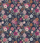 Bawełna płótno granat do kompletu ze sztruksem Olga