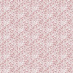 Popelina wzór geometryczny listki biały/ciemny róż od Poppy