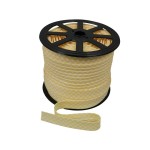 Lamówka bawełniana żółta kratka 145