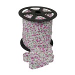 Lamówka bawełniana kolorowe kwiatki 161