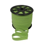 Lamówka bawełniana zielone paski 194