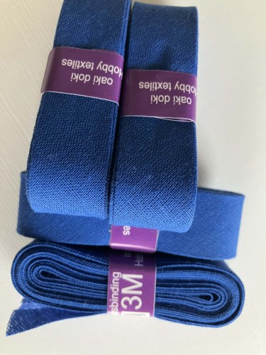 Lamówka bawełniana pakowana po 3m kobalt